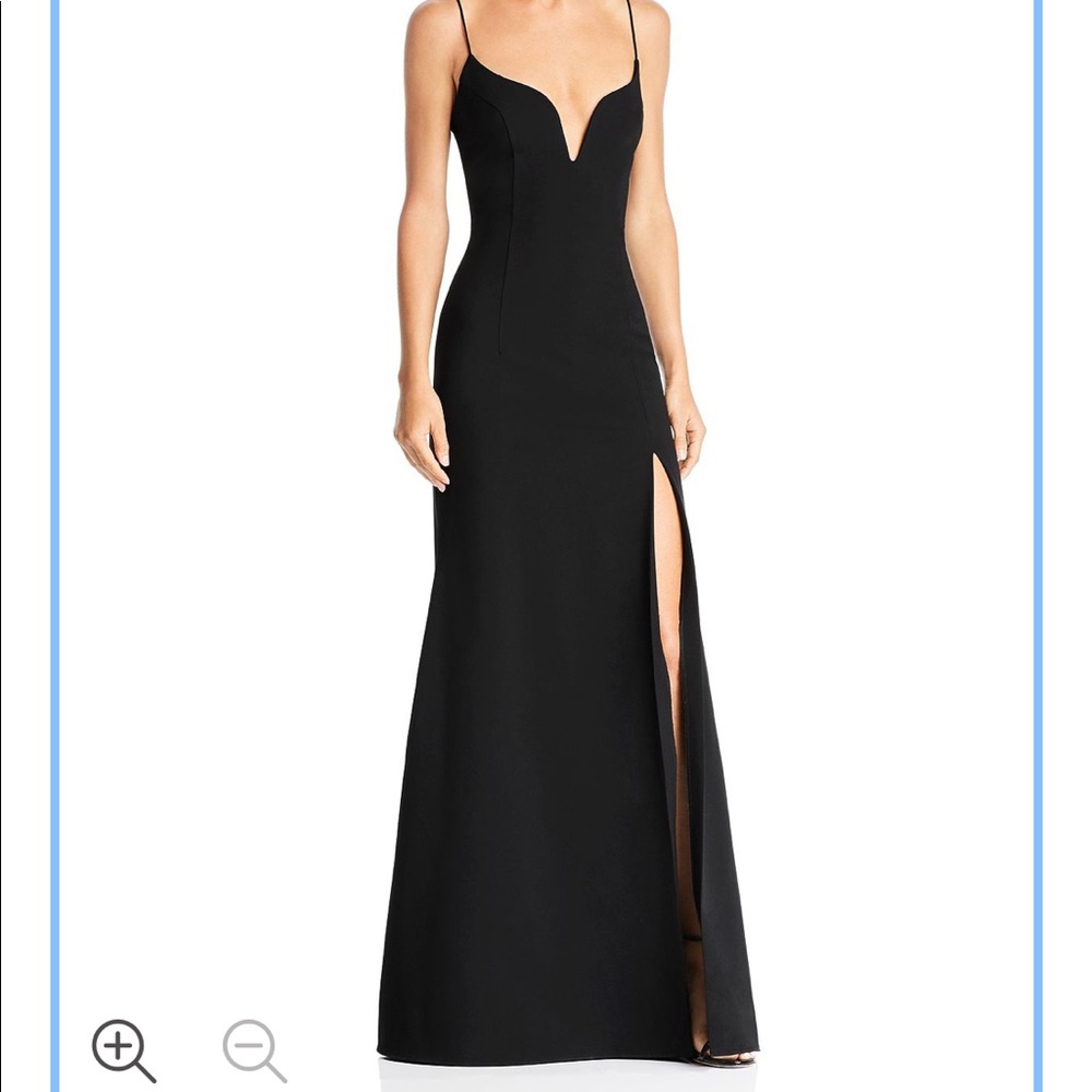 Jill Jill Stuart Plunge-Neck Gown